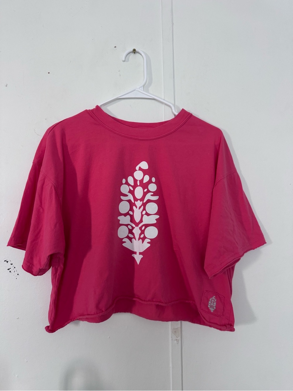 FP Movement by Free People Hot Pink Graphic Crop Tee
